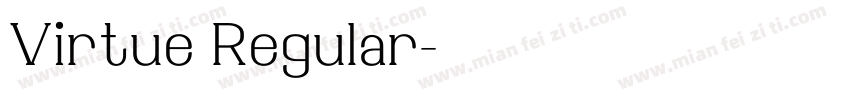 Virtue Regular字体转换
